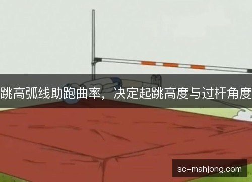 跳高弧线助跑曲率，决定起跳高度与过杆角度